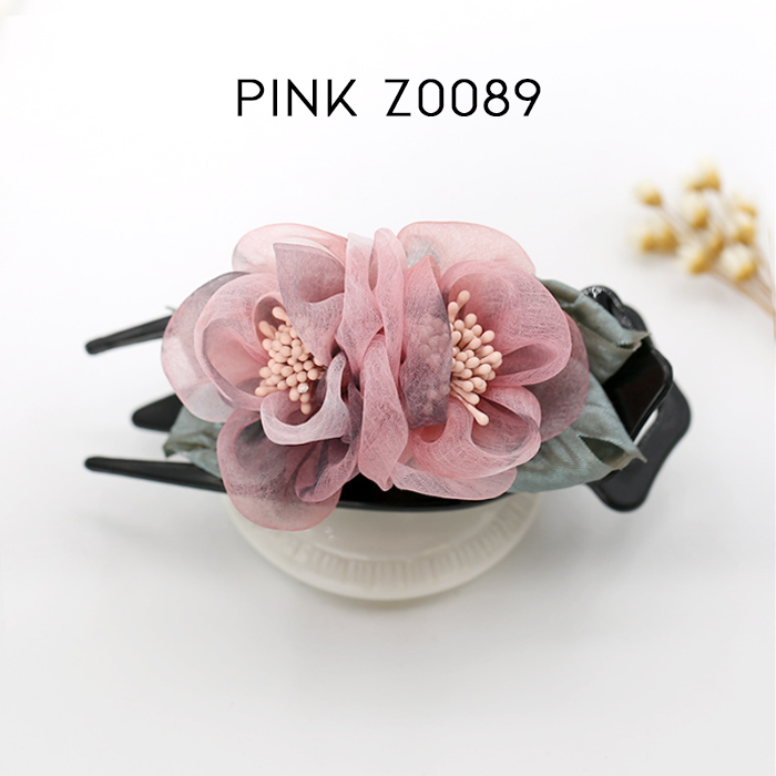 Pince à cheveux florale élégante