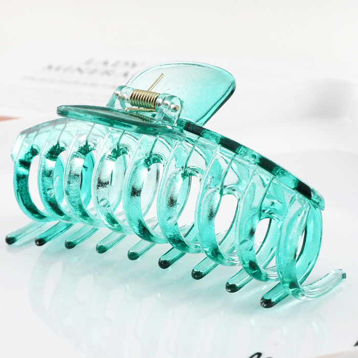 Grande pince à griffes pour cheveux épais (Collection Transparente) 