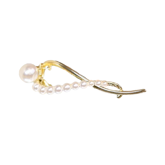 Pince à cheveux en perles à une ligne 