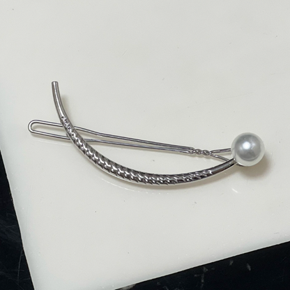 Pince à cheveux en perles à une ligne 