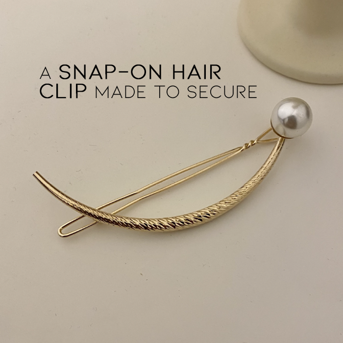 Pince à cheveux en perles à une ligne 
